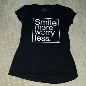 Girls Justice Glitter Sparkle Tee Size 10